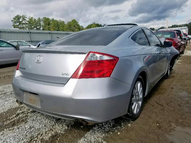 1HGCS22878A007766 - 2008 HONDA ACCORD EXL SILVER photo 4