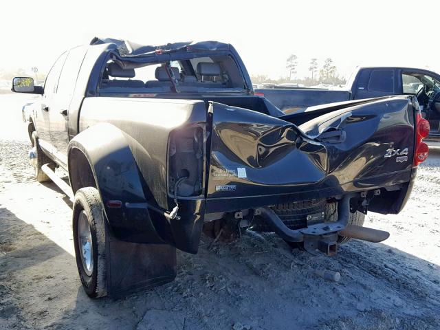 3D7MX49L39G521830 - 2009 DODGE RAM 3500 BLACK photo 3