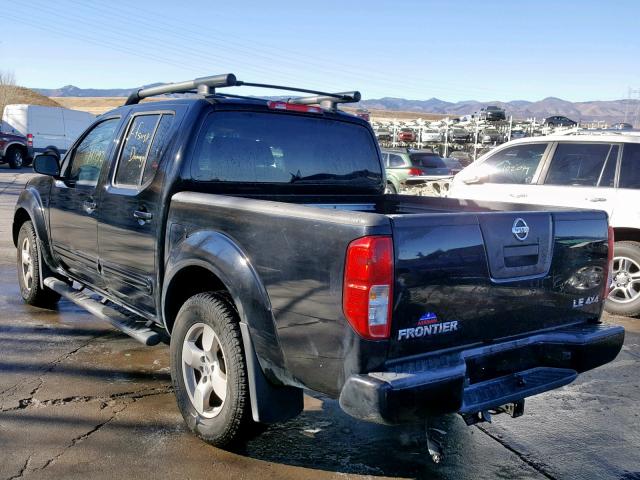 1N6AD07W78C421661 - 2008 NISSAN FRONTIER C BLACK photo 3