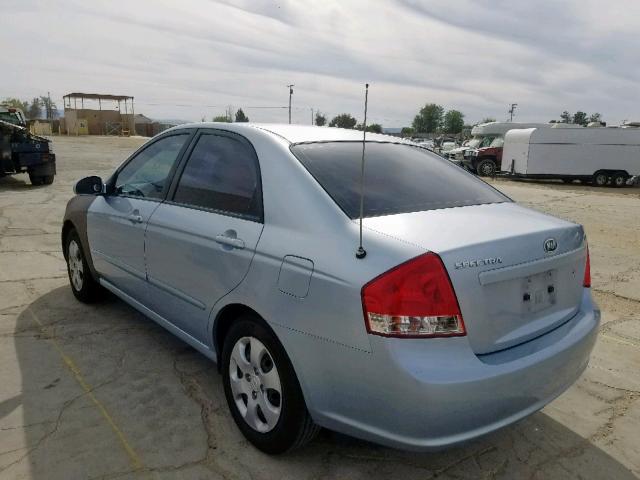 KNAFE121085574486 - 2008 KIA SPECTRA EX BLUE photo 3