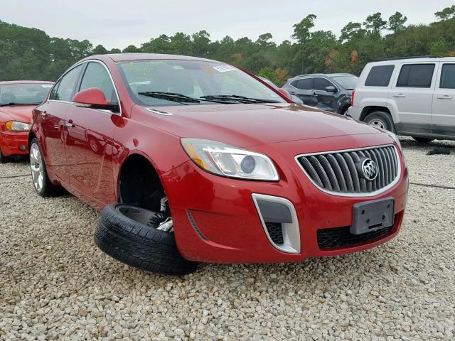 2G4GV5GV4D9212888 - 2013 BUICK REGAL GS RED photo 1