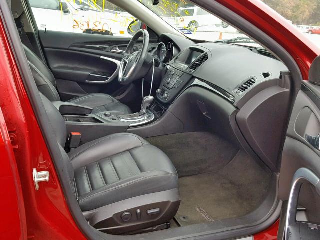 2G4GV5GV4D9212888 - 2013 BUICK REGAL GS RED photo 5