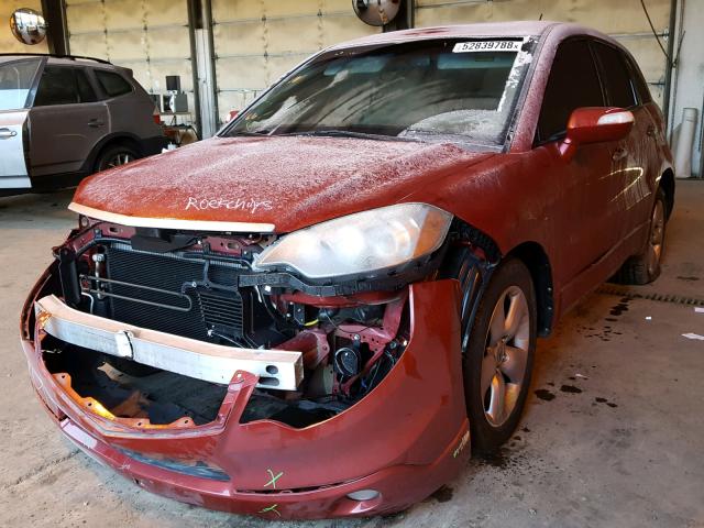 5J8TB18538A019260 - 2008 ACURA RDX TECHNO RED photo 2