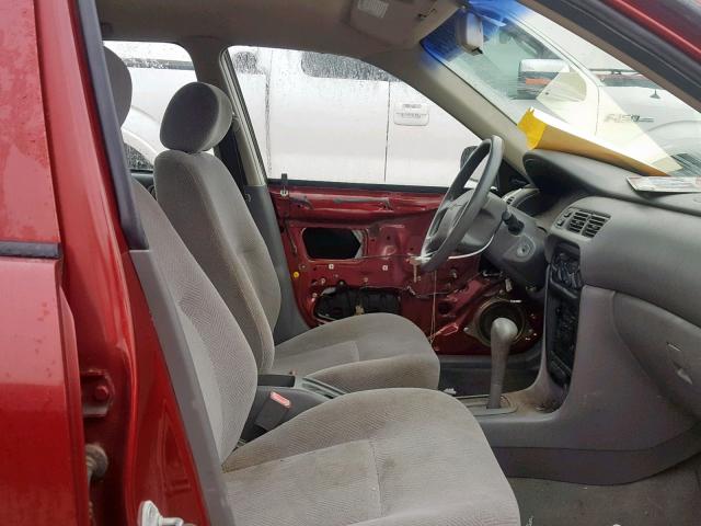 1Y1SK5480XZ415949 - 1999 CHEVROLET GEO PRIZM მუქწითელი ფოტო 5