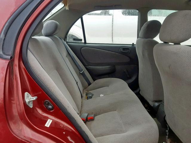 1Y1SK5480XZ415949 - 1999 CHEVROLET GEO PRIZM მუქწითელი ფოტო 6