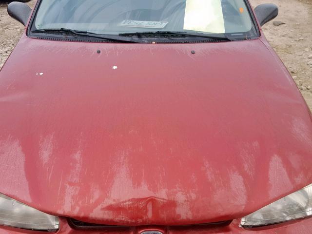 1Y1SK5480XZ415949 - 1999 CHEVROLET GEO PRIZM მუქწითელი ფოტო 7