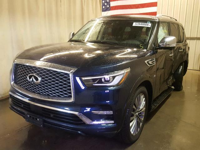 JN8AZ2NE8J9191162 - 2018 INFINITI QX80 BASE BLUE photo 2