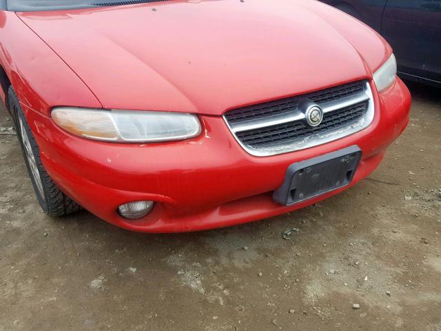 3C3EL55H5VT576724 - 1997 CHRYSLER SEBRING JX RED photo 9