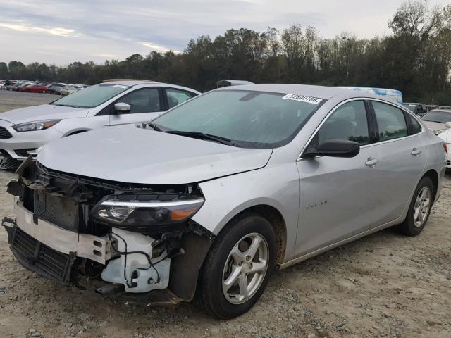 1G1ZB5ST8HF143334 - 2017 CHEVROLET MALIBU LS ვერცხლისფერი ფოტო 2