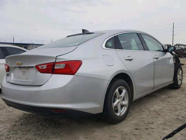1G1ZB5ST8HF143334 - 2017 CHEVROLET MALIBU LS ვერცხლისფერი ფოტო 4