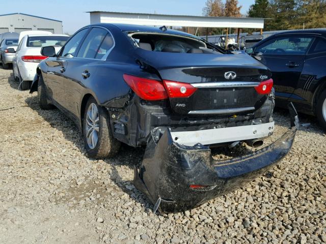 JN1BV7AR6FM390980 - 2015 INFINITI Q50 BASE BLACK photo 3