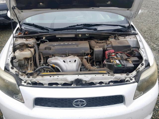 JTKDE177670213842 - 2007 TOYOTA SCION TC 白色 照片 7