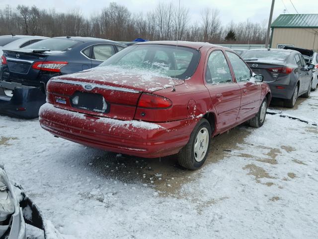 3FAFP663XYM119201 - 2000 FORD CONTOUR SE RED photo 4