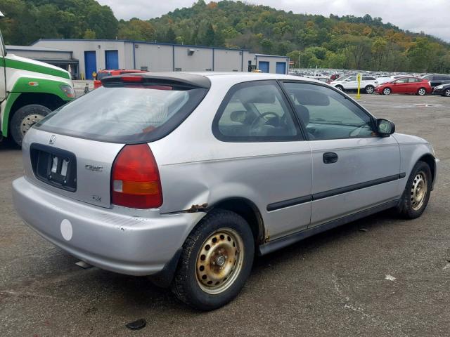 2HGEJ6429WH109287 - 1998 HONDA CIVIC CX GRAY photo 4