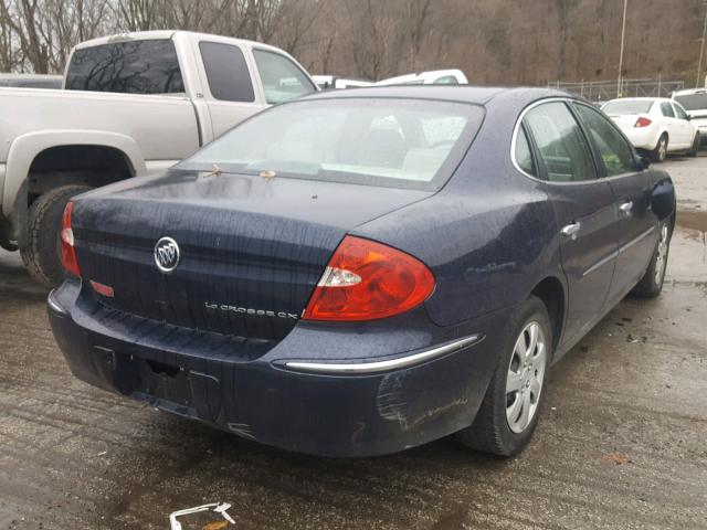 2G4WC582681166815 - 2008 BUICK LACROSSE C BLUE photo 4