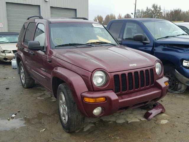 1J4GK58K63W614820 - 2003 JEEP LIBERTY LI BURGUNDY photo 1