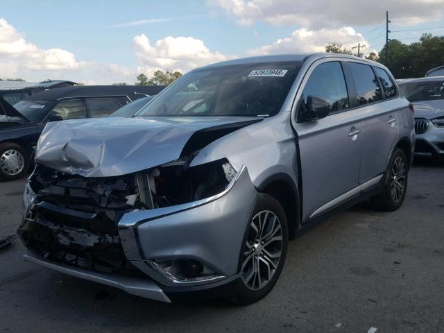 JA4AD2A38GZ016427 - 2016 MITSUBISHI OUTLANDER SILVER photo 2