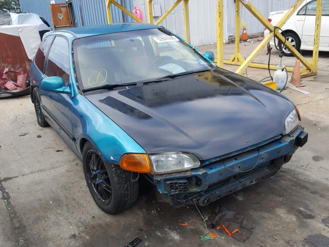 2HGEH2455NH561198 - 1992 HONDA CIVIC DX TEAL photo 1