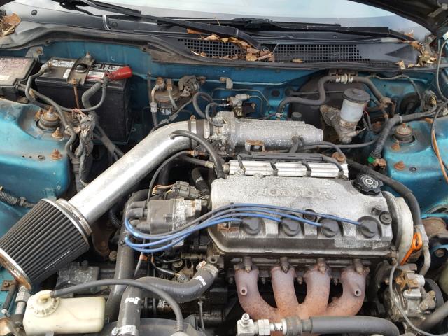 2HGEH2455NH561198 - 1992 HONDA CIVIC DX TEAL photo 7