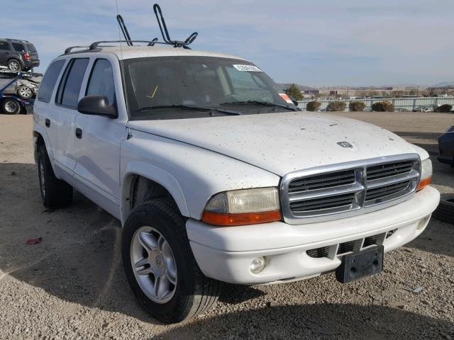 1D4HS48Z03F543456 - 2003 DODGE DURANGO SL WHITE photo 1