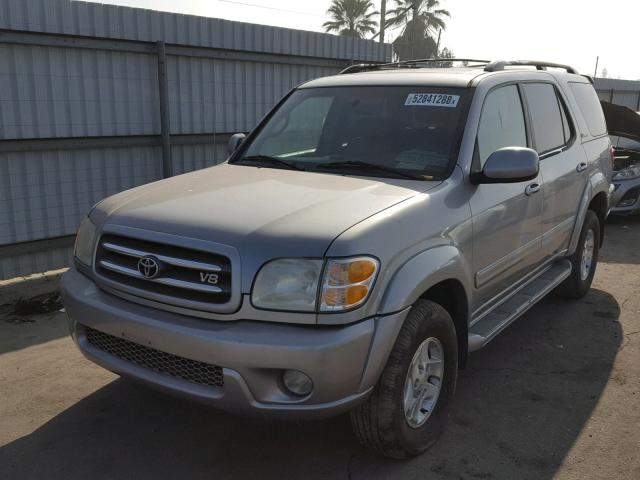 5TDBT48A51S042957 - 2001 TOYOTA SEQUOIA LI CHARCOAL photo 2