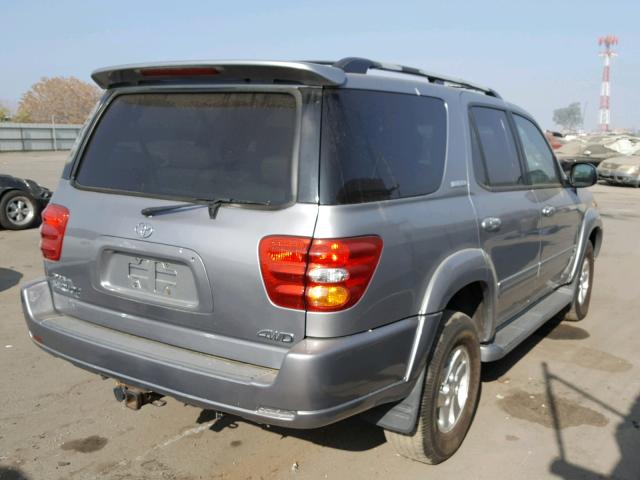 5TDBT48A51S042957 - 2001 TOYOTA SEQUOIA LI CHARCOAL photo 4