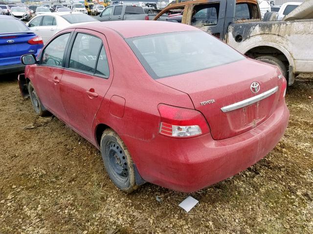 JTDBT923571136592 - 2007 TOYOTA YARIS RED photo 3