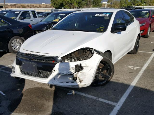 1C3CDFBB0ED775972 - 2014 DODGE DART SXT WHITE photo 2