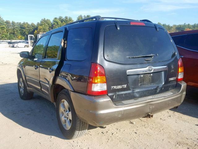 4F2CZ94164KM25372 - 2004 MAZDA TRIBUTE LX BLACK photo 3