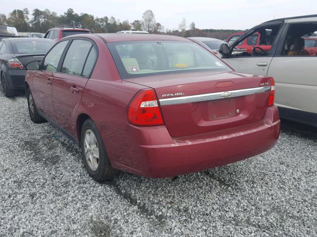 1G1ZT54885F247937 - 2005 CHEVROLET MALIBU LS Қызыл фото 3