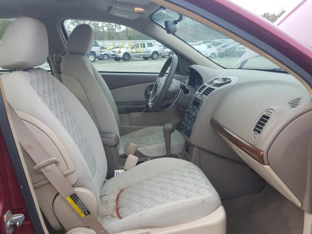 1G1ZT54885F247937 - 2005 CHEVROLET MALIBU LS Қызыл фото 5