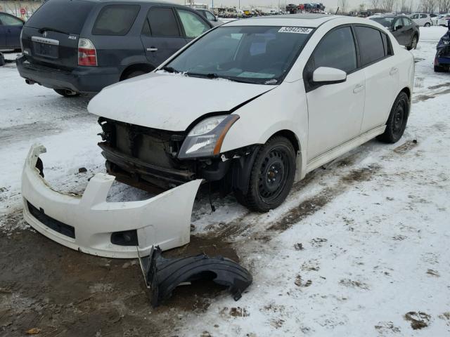 3N1CB6AP1BL701340 - 2011 NISSAN SENTRA SE- WHITE photo 2