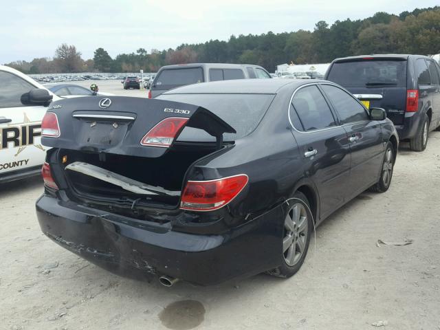 JTHBA30G465145170 - 2006 LEXUS ES 330 BLACK photo 4