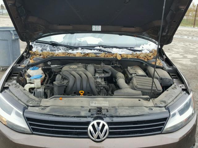 3VW2K7AJ5BM104550 - 2011 VOLKSWAGEN JETTA BASE Շագանակագույն լուսանկար 7