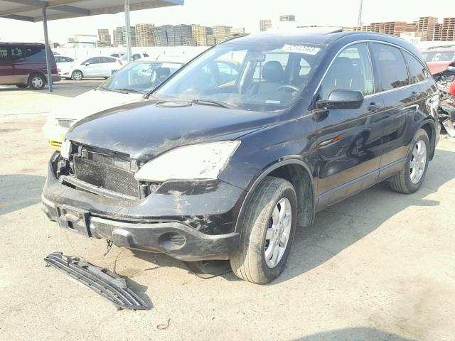 JHLRE48737C039128 - 2007 HONDA CR-V EXL BLACK photo 2