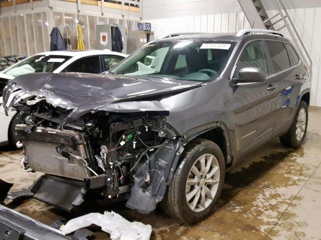 1C4PJMDS3HW636497 - 2017 JEEP CHEROKEE L GRAY photo 2