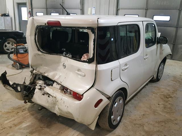 JN8AZ2KR7AT164433 - 2010 NISSAN CUBE BASE WHITE photo 4