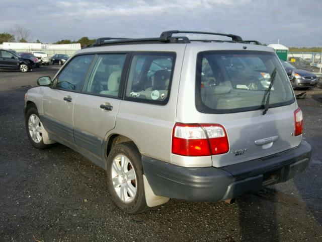 JF1SF63531H746405 - 2001 SUBARU FORESTER L SILVER photo 3