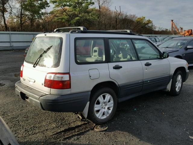 JF1SF63531H746405 - 2001 SUBARU FORESTER L SILVER photo 4