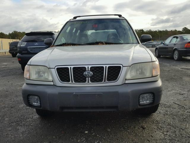 JF1SF63531H746405 - 2001 SUBARU FORESTER L SILVER photo 9