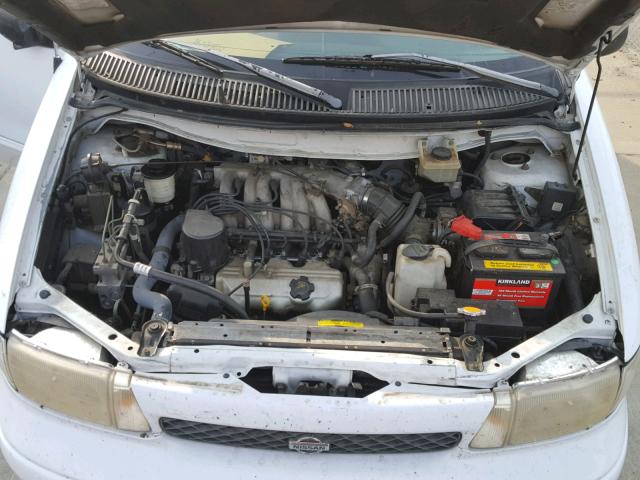 4N2DN1119VD808585 - 1997 NISSAN QUEST XE WHITE photo 7