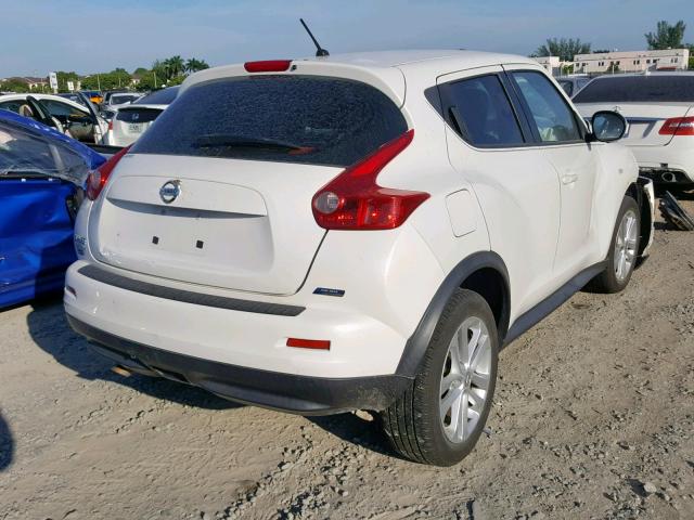 JN8AF5MRXDT215225 - 2013 NISSAN JUKE S WHITE photo 4