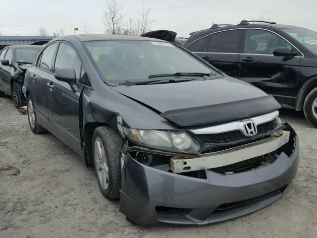 2HGFA16699H104148 - 2009 HONDA CIVIC GRAY photo 1