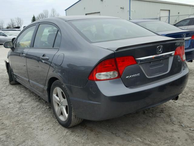 2HGFA16699H104148 - 2009 HONDA CIVIC GRAY photo 3