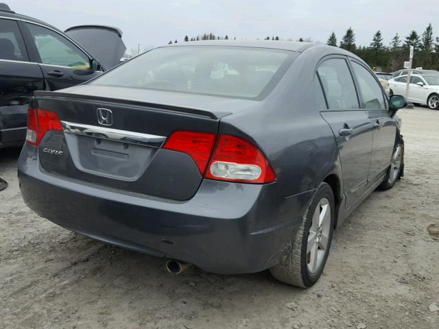 2HGFA16699H104148 - 2009 HONDA CIVIC GRAY photo 4