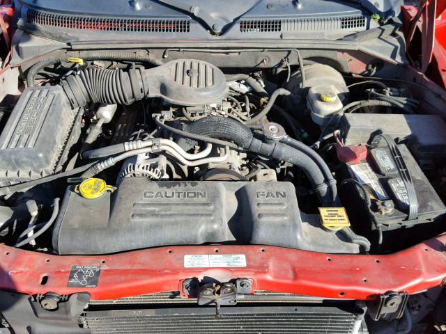 1B4HS28Z91F602483 - 2001 DODGE DURANGO RED photo 7