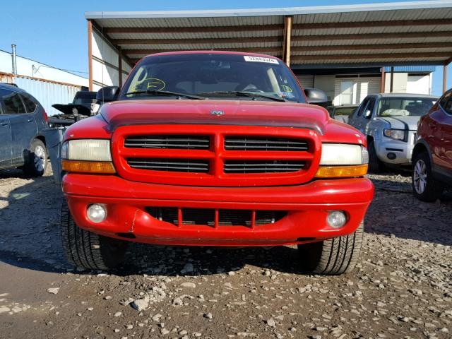 1B4HS28Z91F602483 - 2001 DODGE DURANGO RED photo 9