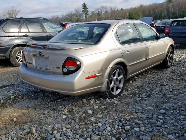 JN1CA31A81T111370 - 2001 NISSAN MAXIMA GXE TAN photo 4