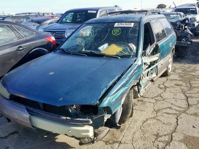 4S3BK6357S7326451 - 1995 SUBARU LEGACY L/O GREEN photo 2