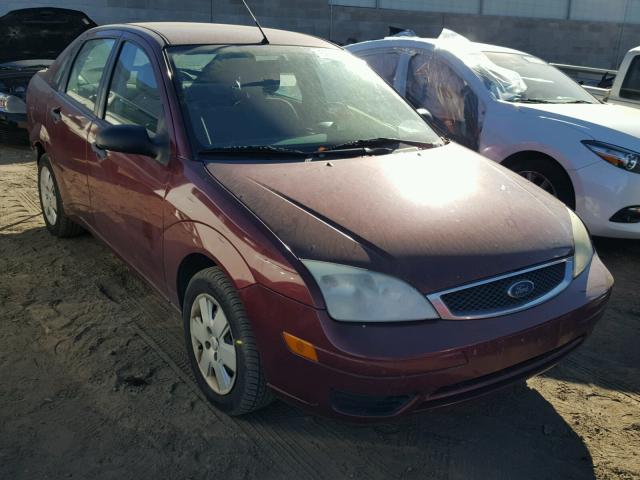 1FAFP34N17W134994 - 2007 FORD FOCUS ZX4 MAROON photo 1